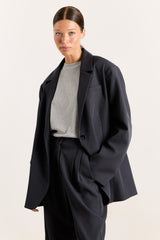 Lila Rib Jersey Grey