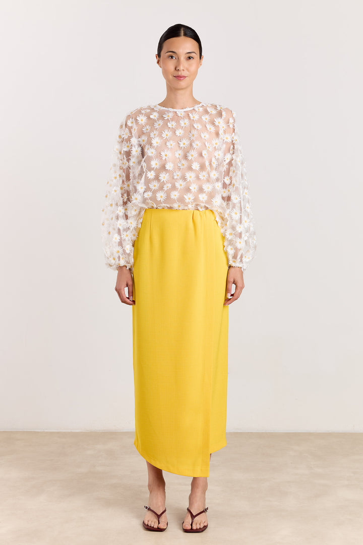 Ivy Uni Textured Woven Limoncello