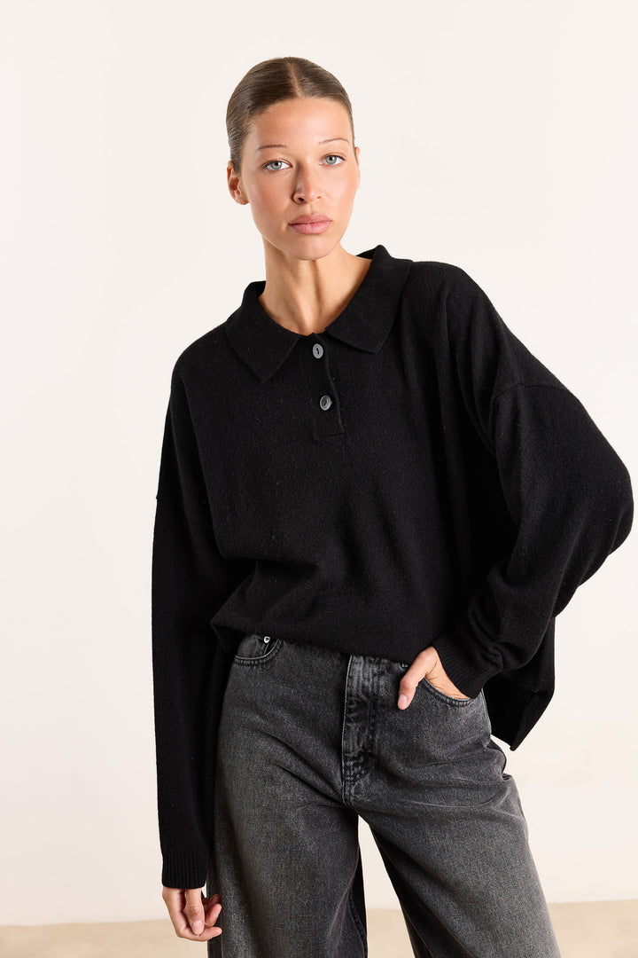 Stacy Cashmere Black
