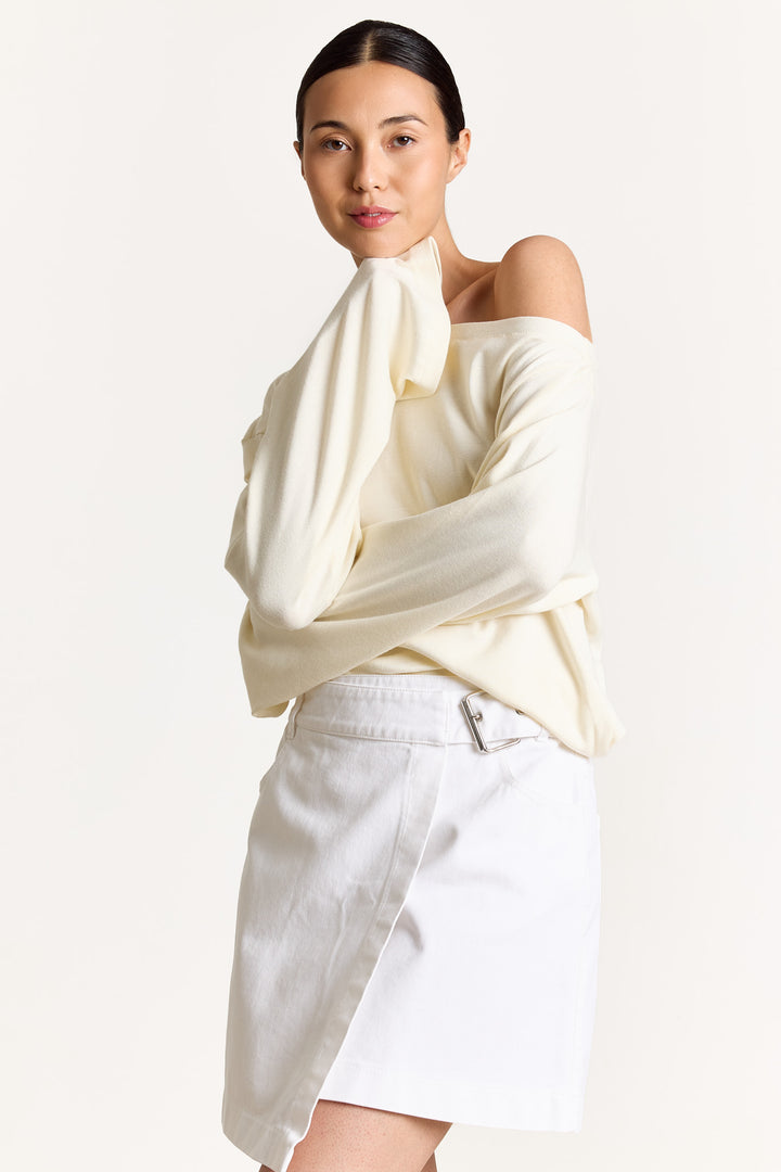 Archie T-shirt Uni Solid Cream