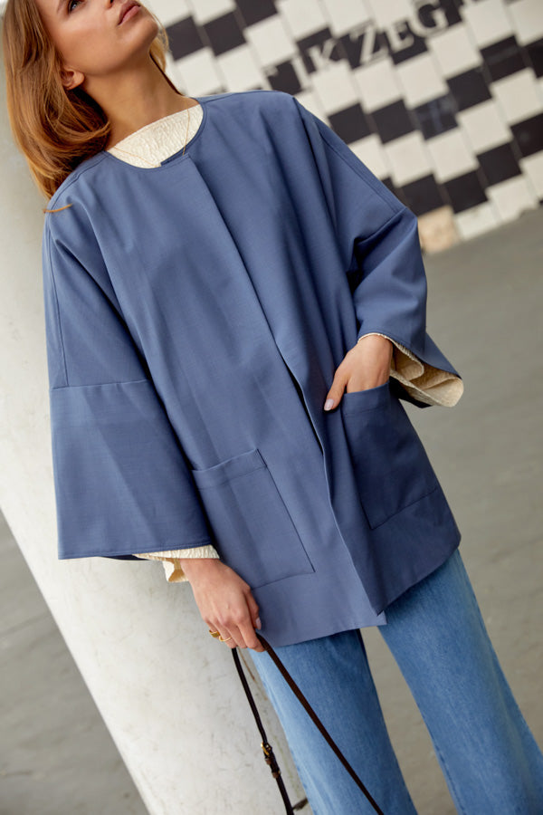 Fabienne Wool Suiting Steel