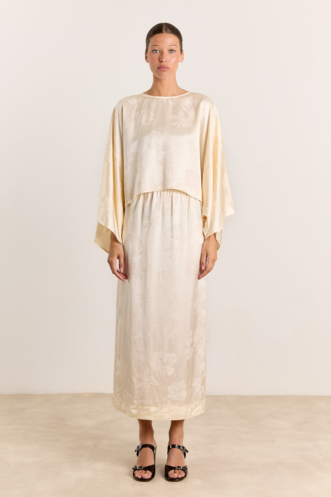 Eloise Flower Jacquard Eggshell