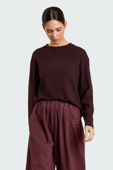 Lila Solid Jersey Burgundy