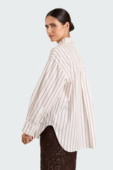 Laura Shirting Stripes Burgundy