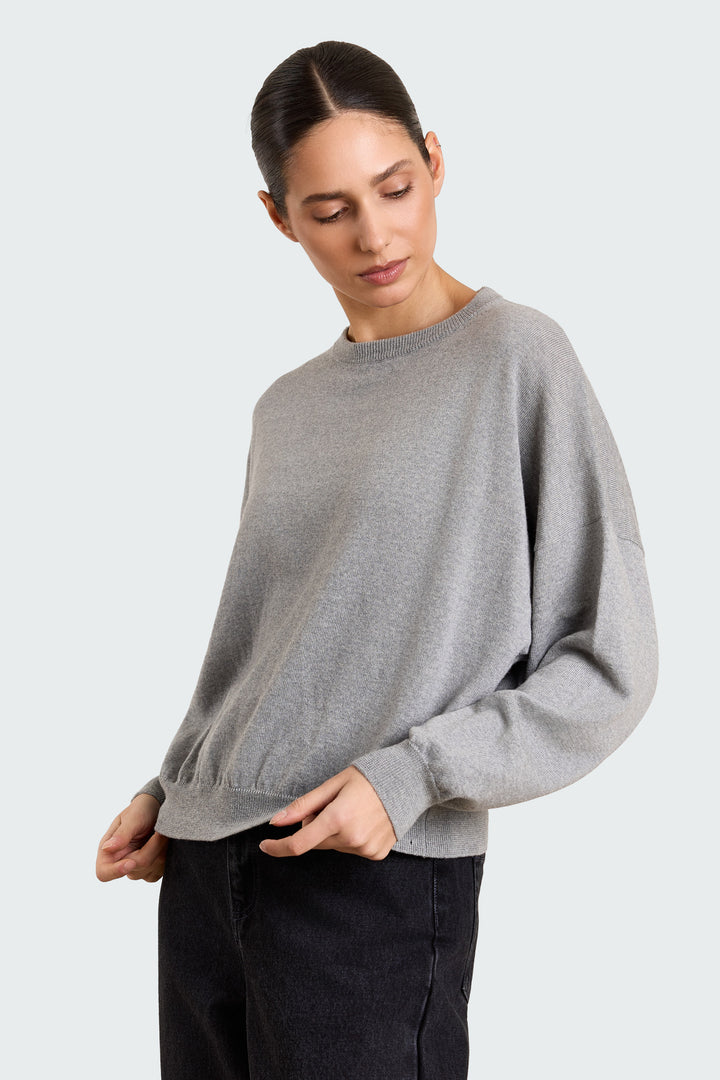 Stephanie Basic Knit Grey