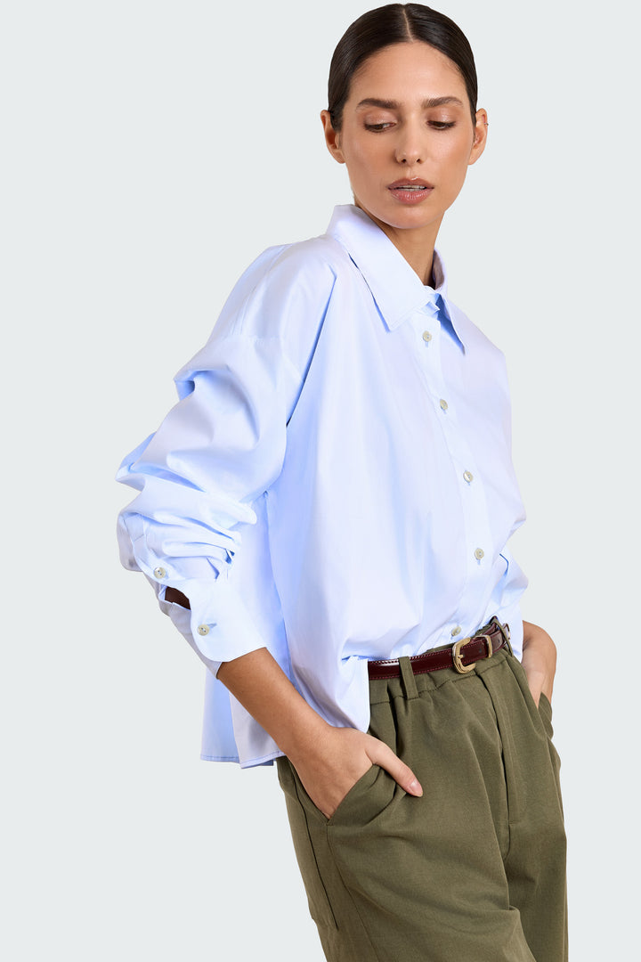 Florence Shirting Light Blue