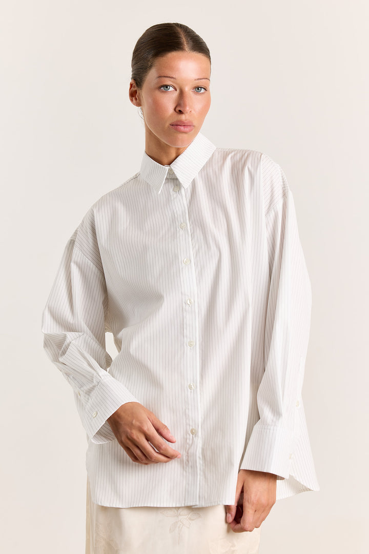 Laura Shirting Stripes Graphite