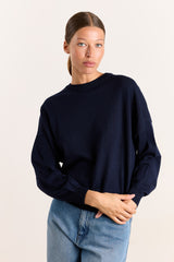 Stephanie Basic Knit Navy