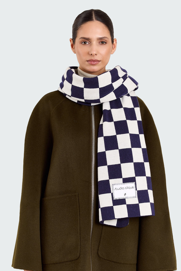 Susan Super Fine Merino Navy/Cream