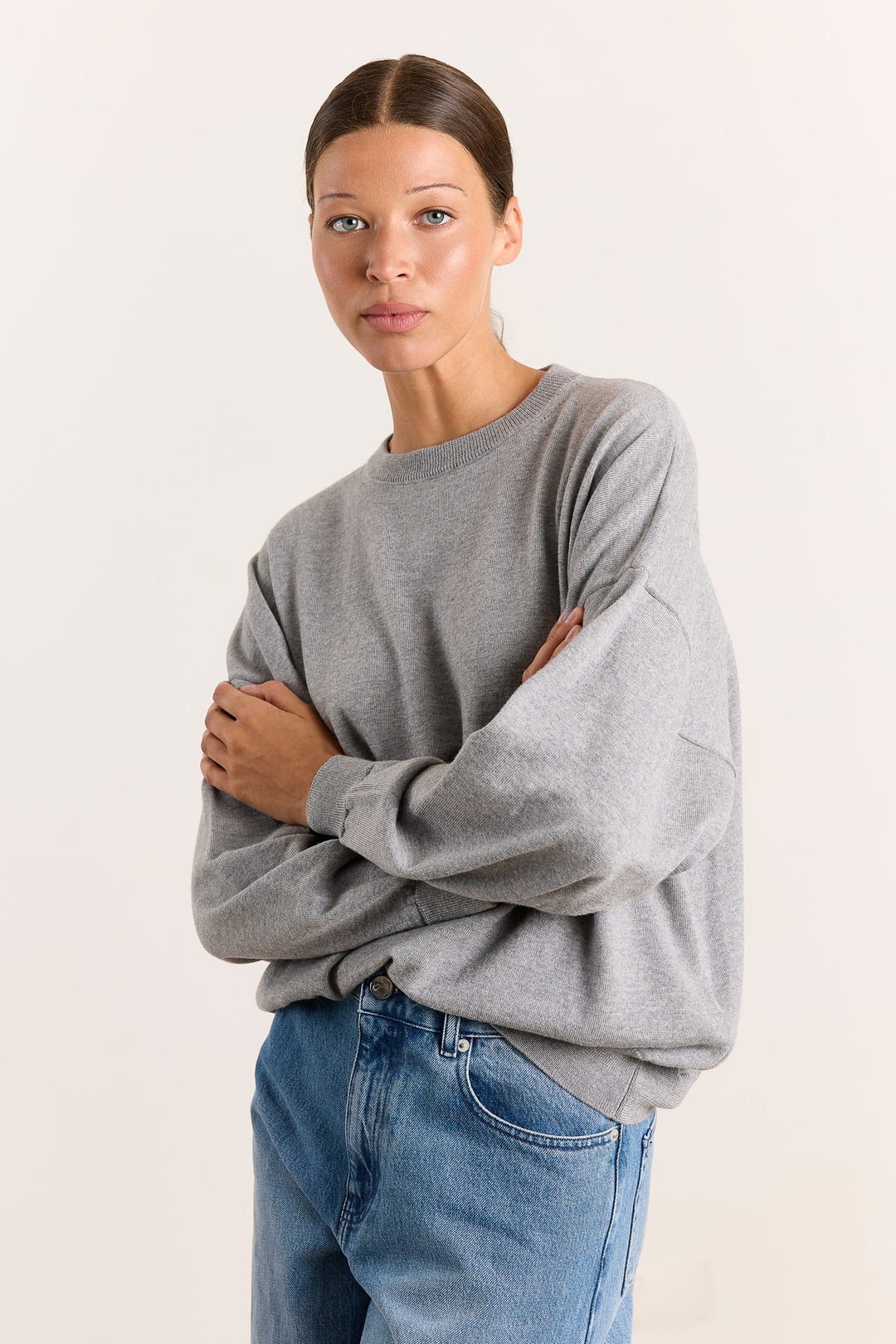 Stephanie Basic Knit Grey