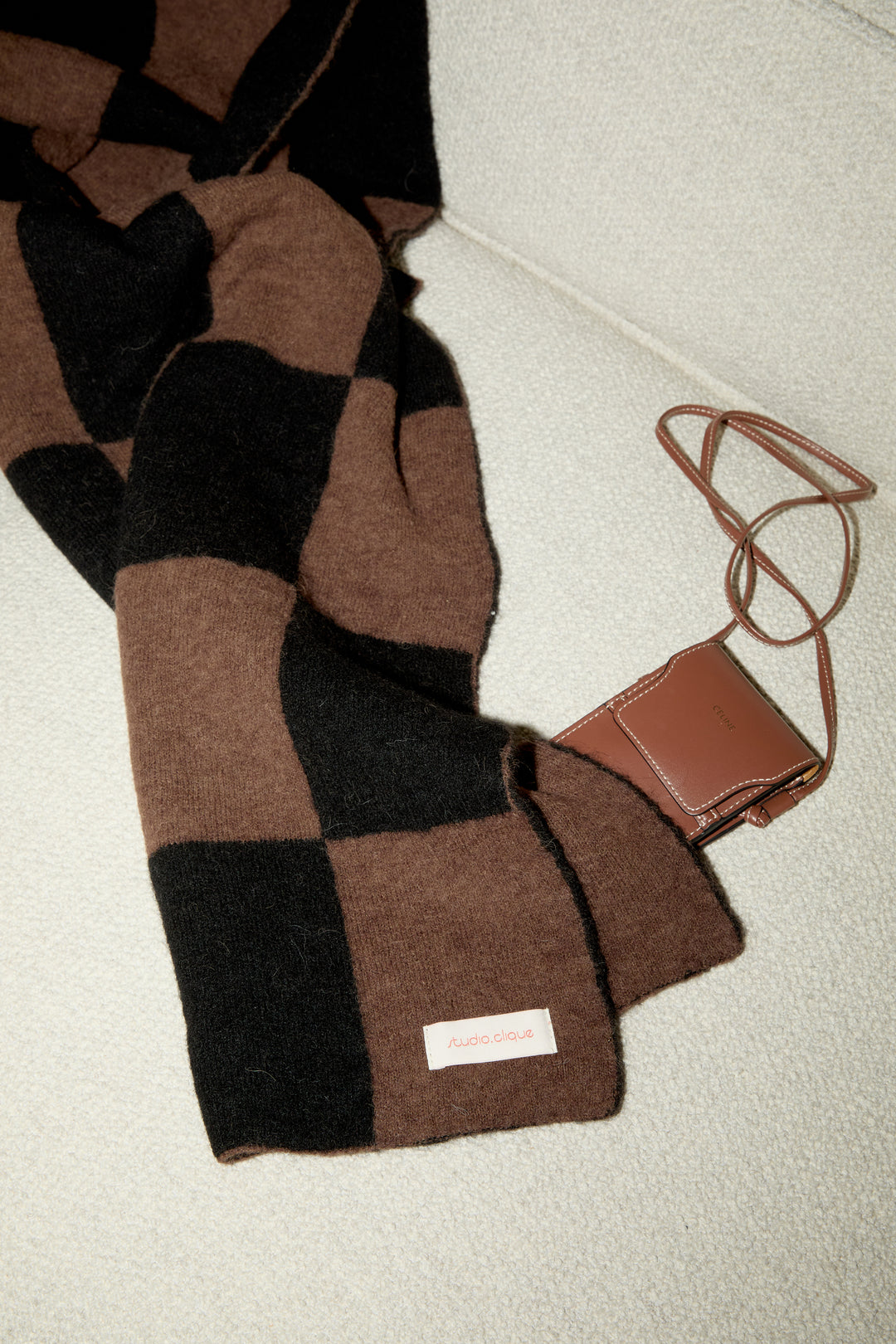 Suzy Checkerboard Brown - Black