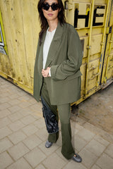 Francoise Suiting Stripes Military