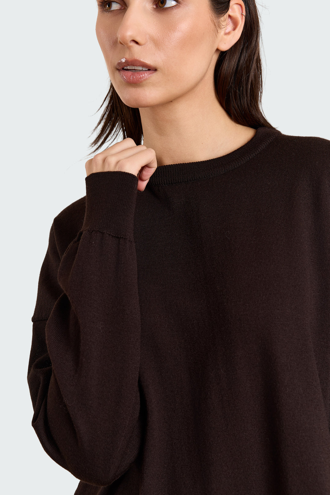 Oline Basic Knit Brown