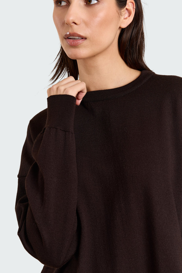 Oline Basic Knit Brown