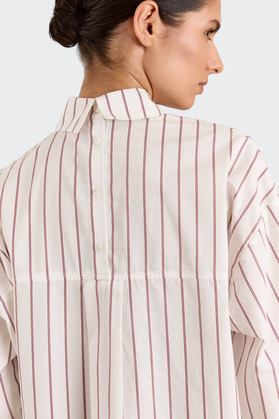 Laura Shirting Stripes Burgundy
