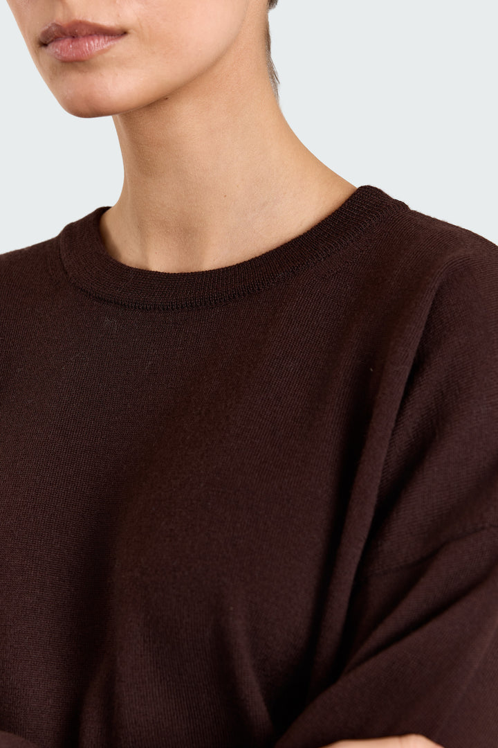 Stephanie Basic Knit Brown