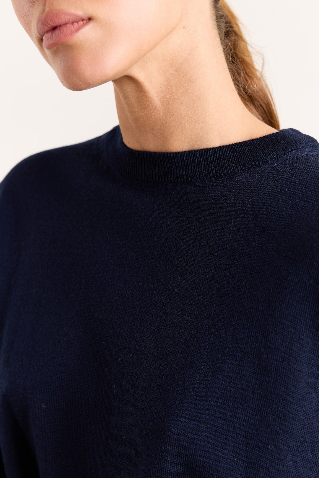 Stephanie Basic Knit Navy