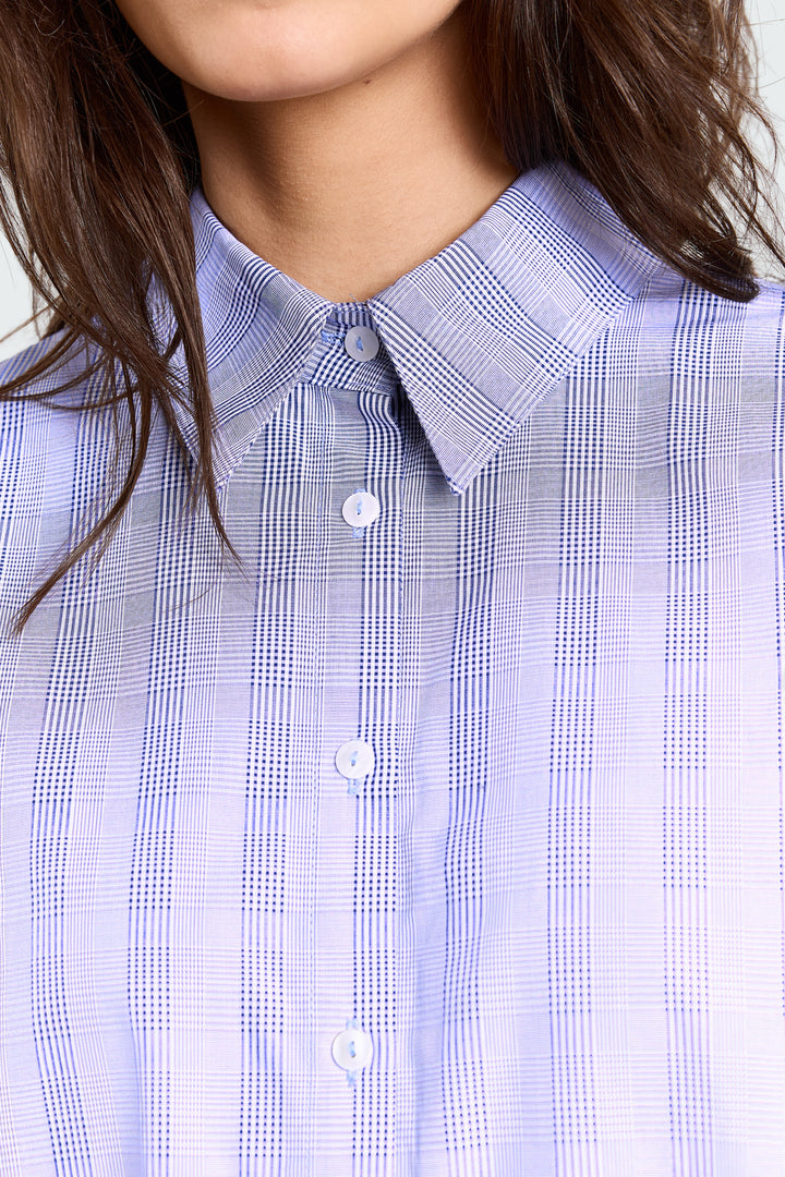 Laura Shirting Bic Blue Check