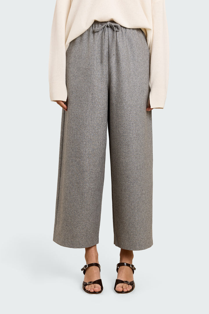 Ingrid Wool Suiting Grey Melange