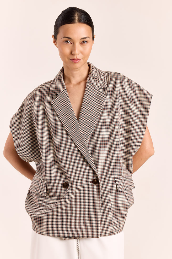 Morgane English Checks Brown