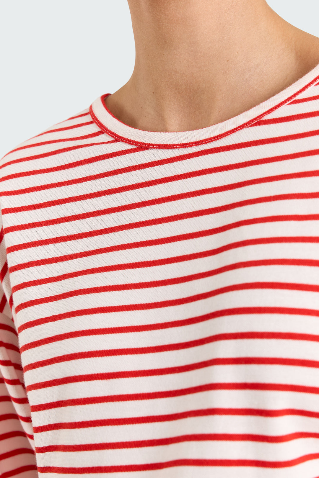 Caroline Striped Jersey Red/White