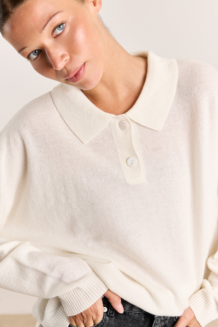 Stacy Cashmere Ecru