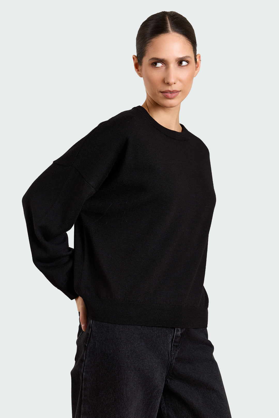Stephanie Basic Knit Black