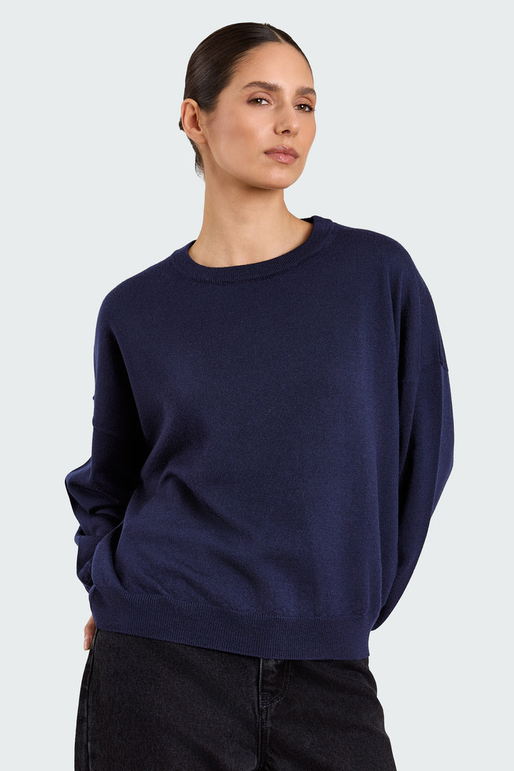 Stephanie Basic Knit Midnight