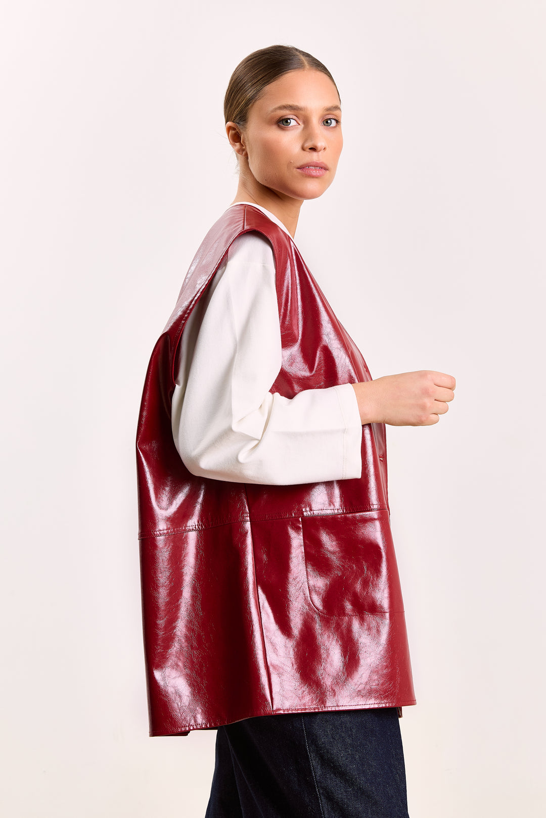 Tiany Shiny Coating Raspberry Red