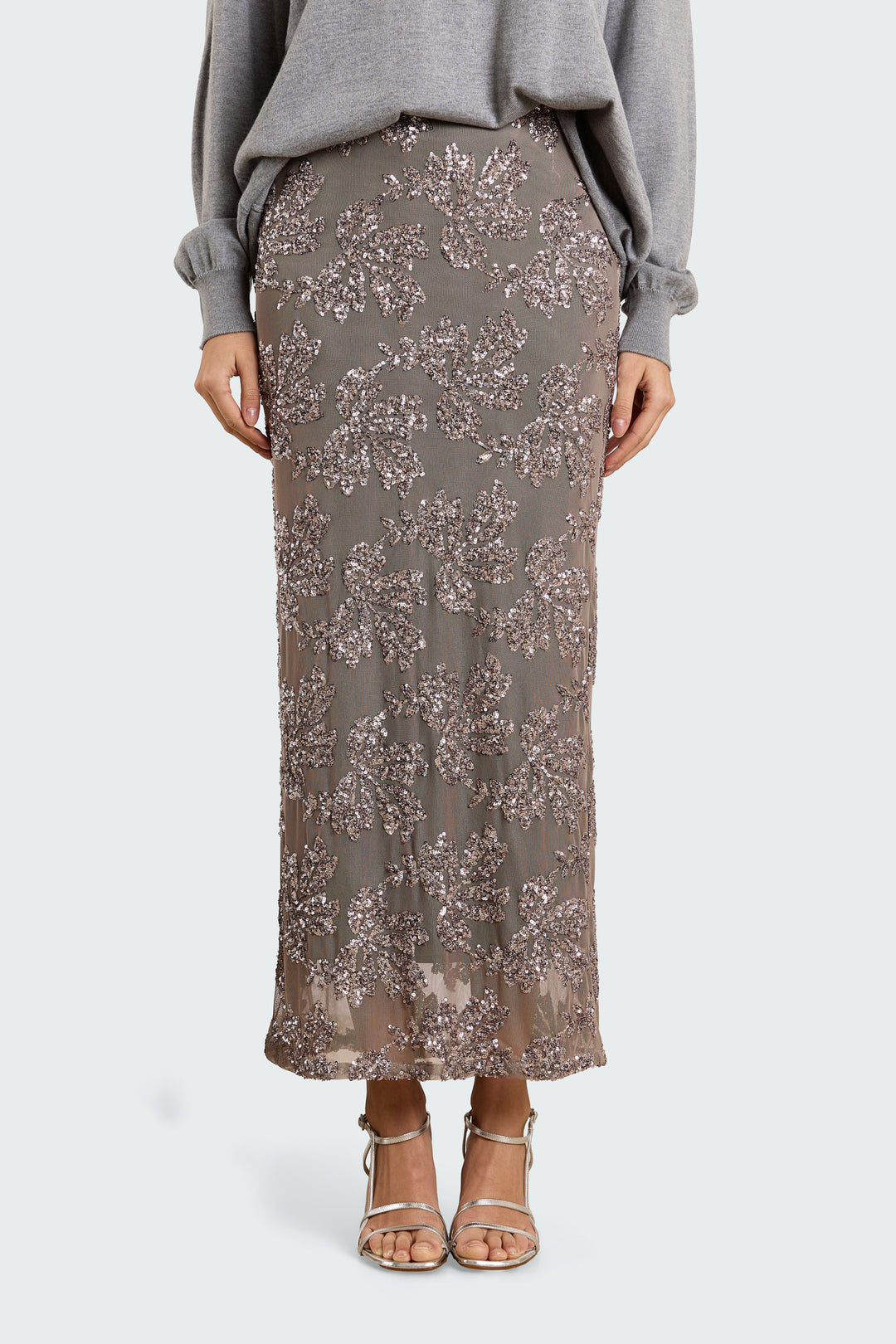 Claudine Sequin Flower Silver