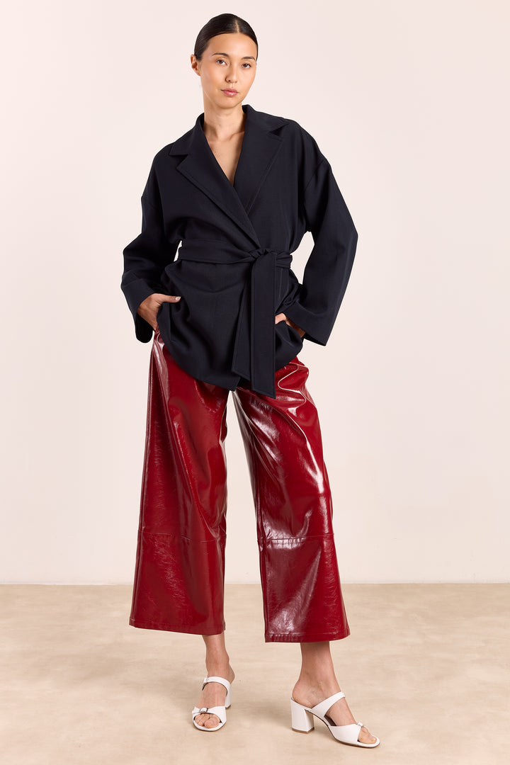 Tessa Shiny Coating Raspberry Red