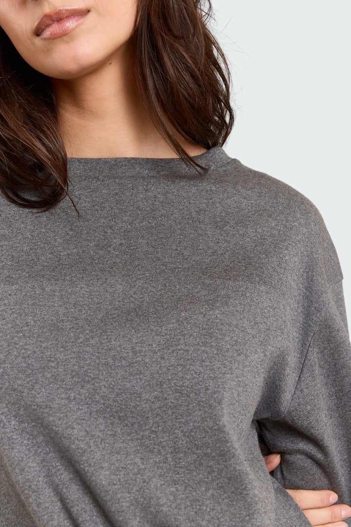 Lila Solid Jersey Grey Melange