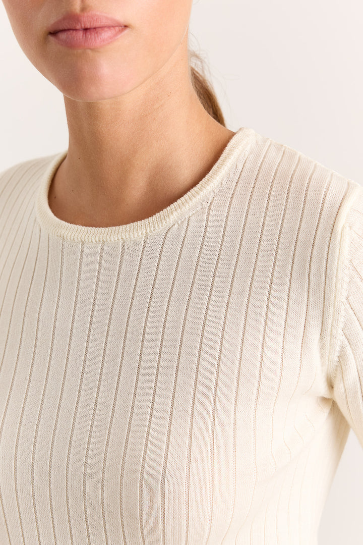 Dana Rib Merino Ecru