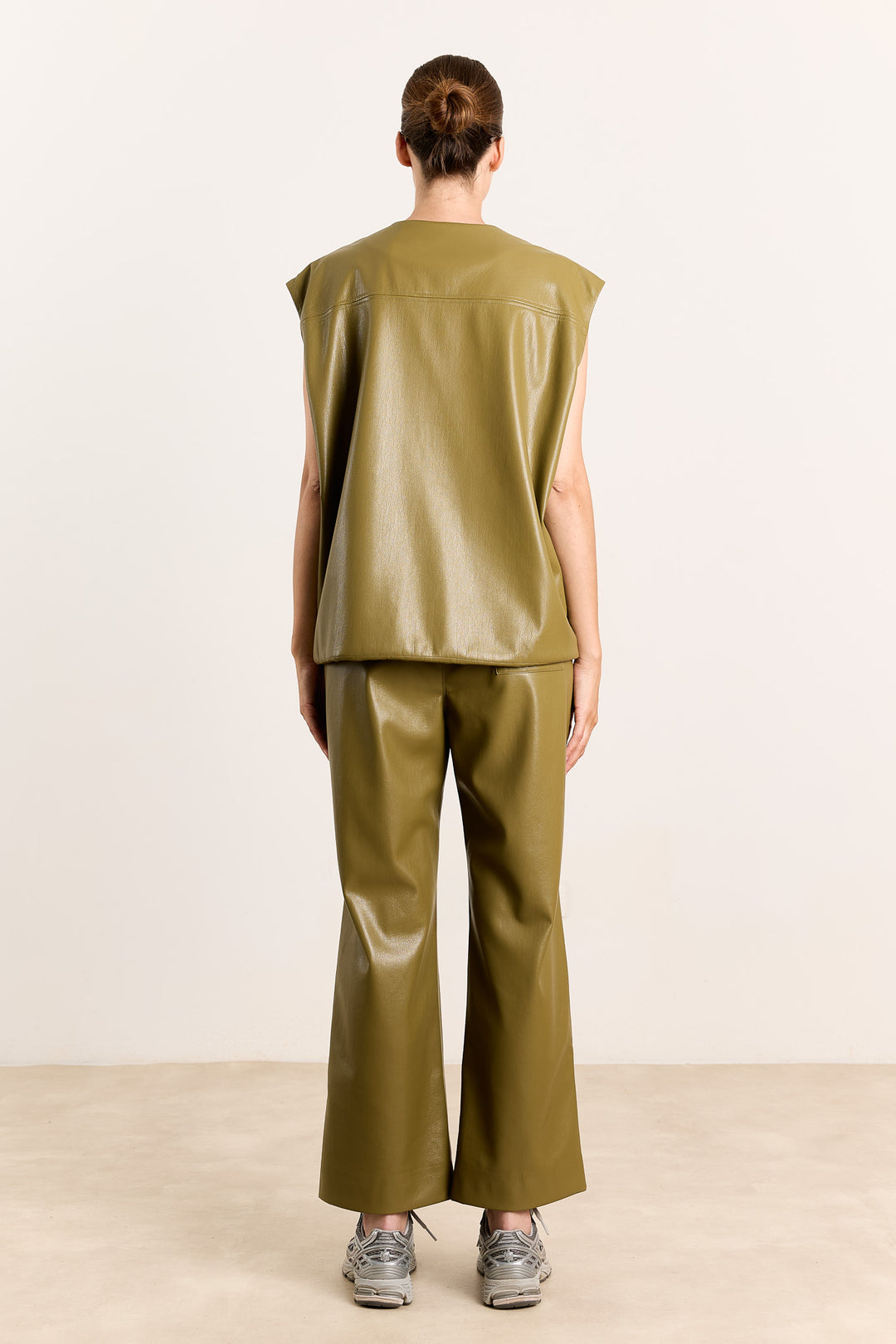 Odette Vegan Leather Olive