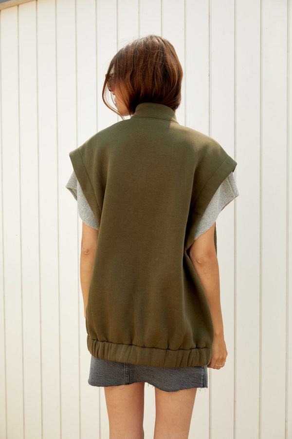 Harper Sweat Khaki Green