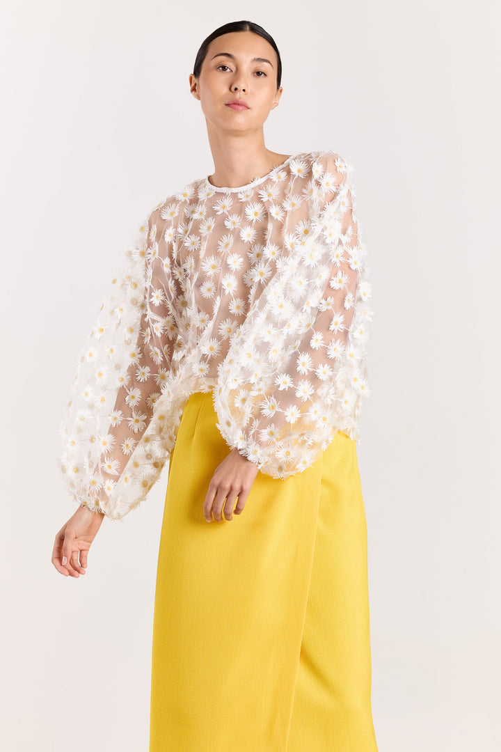 Lizzie Sheer Daisy White