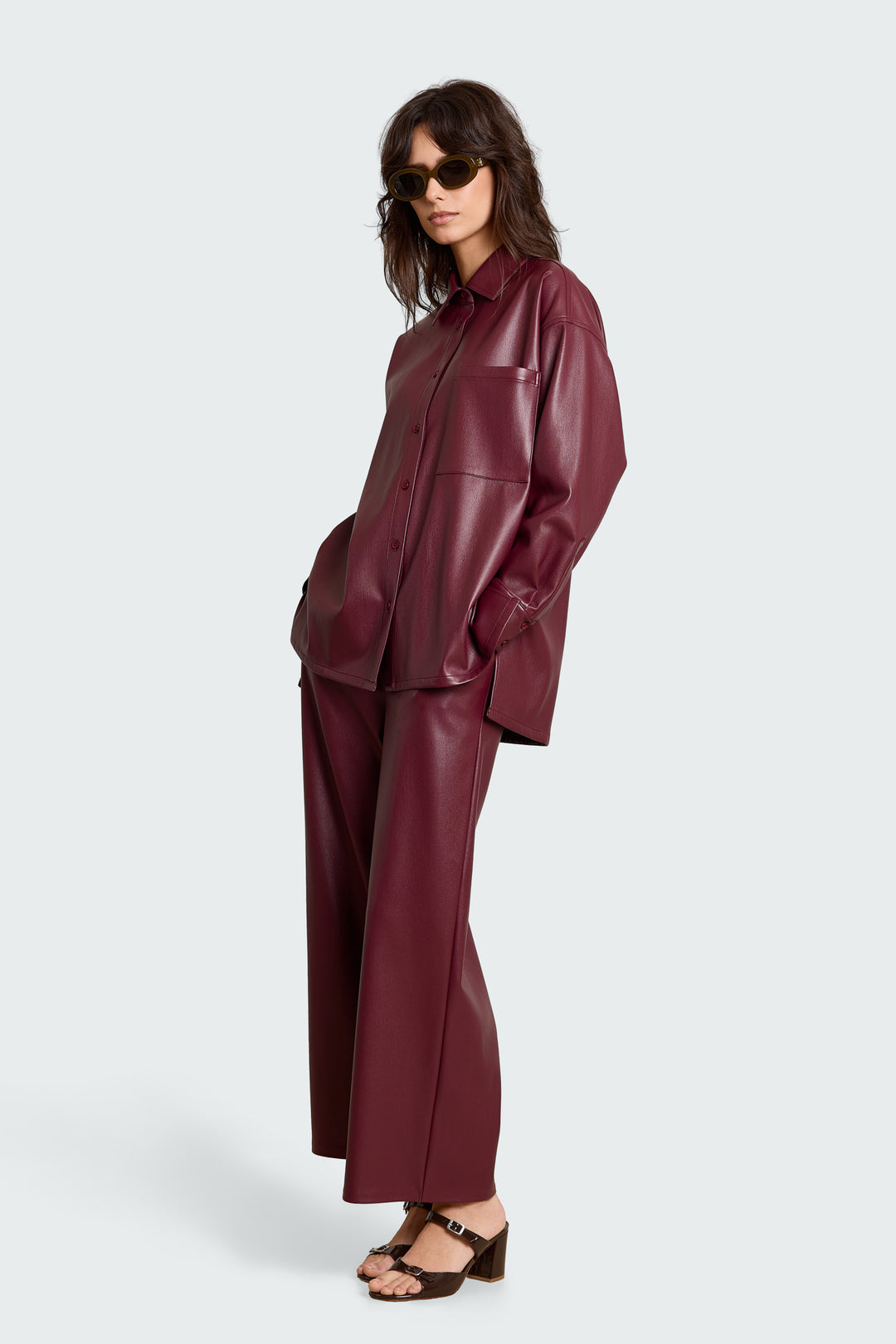 Sigrid Vegan Leather Burgundy