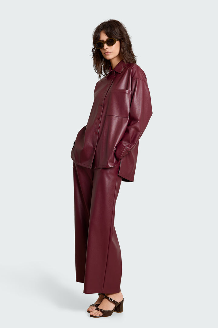 Sigrid Vegan Leather Burgundy