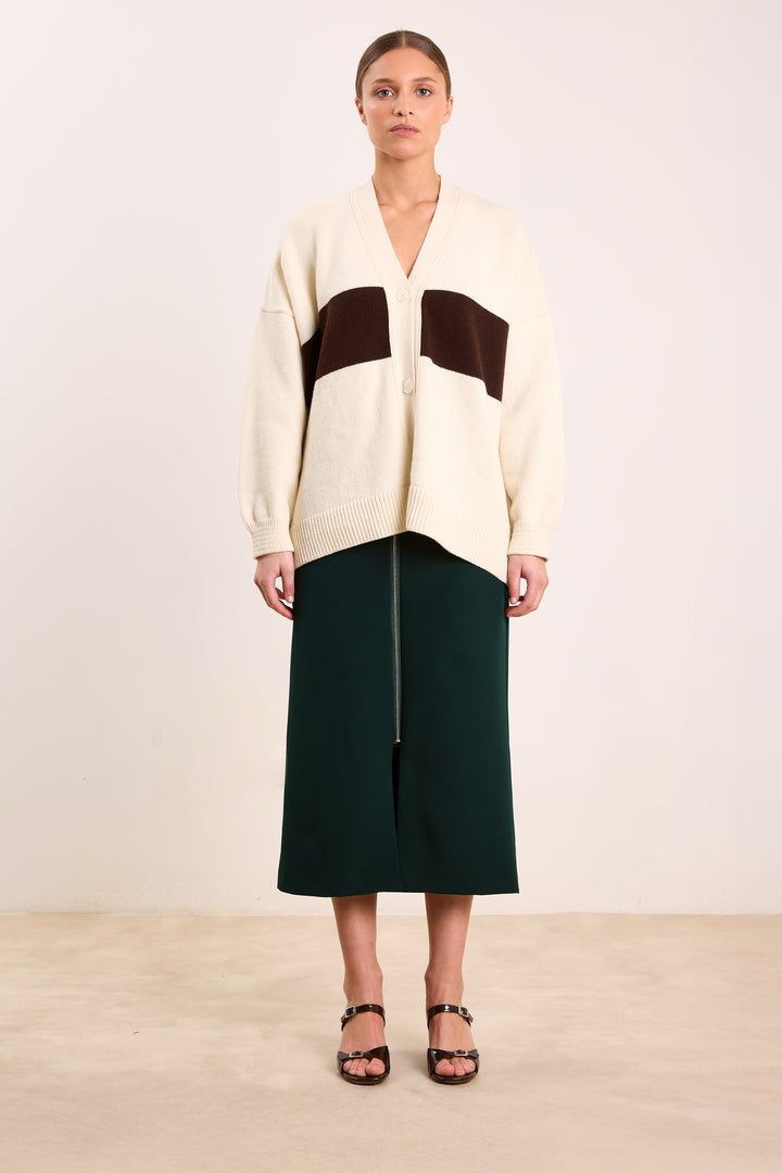 Mouche Wool Blend - Off White/Brown