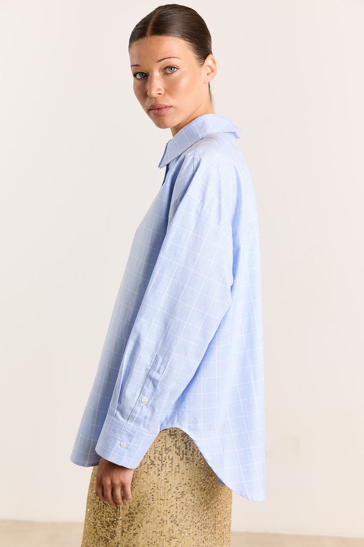 Laura Shirting Stripes Light Blue