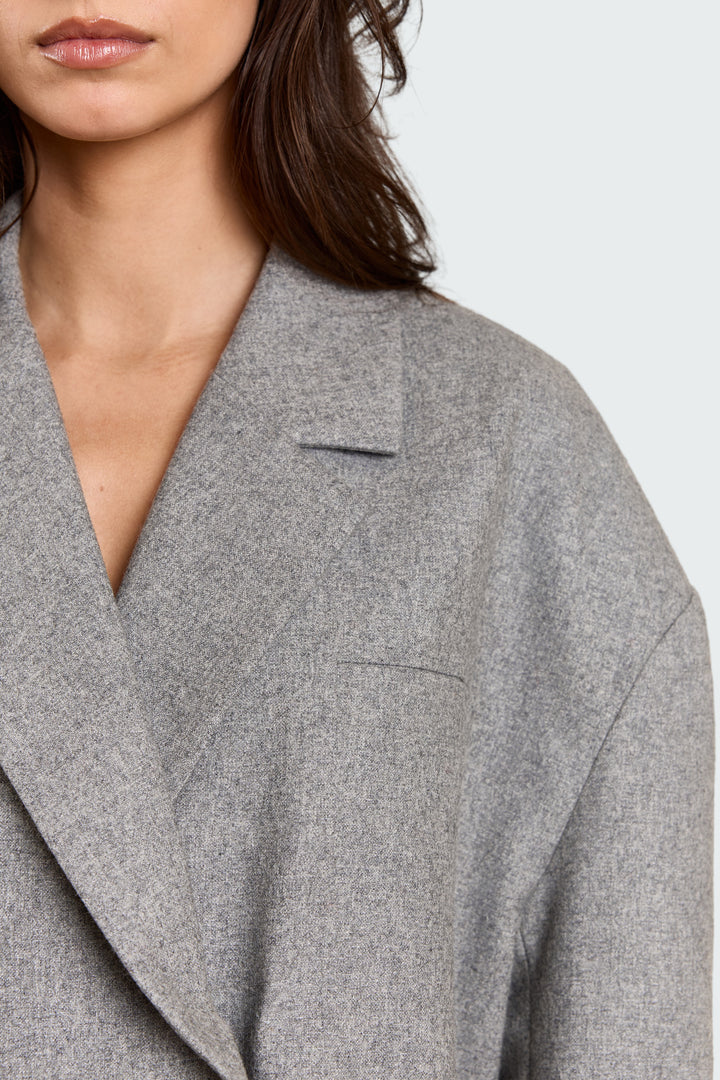 Ida Wool Suiting Grey Melange