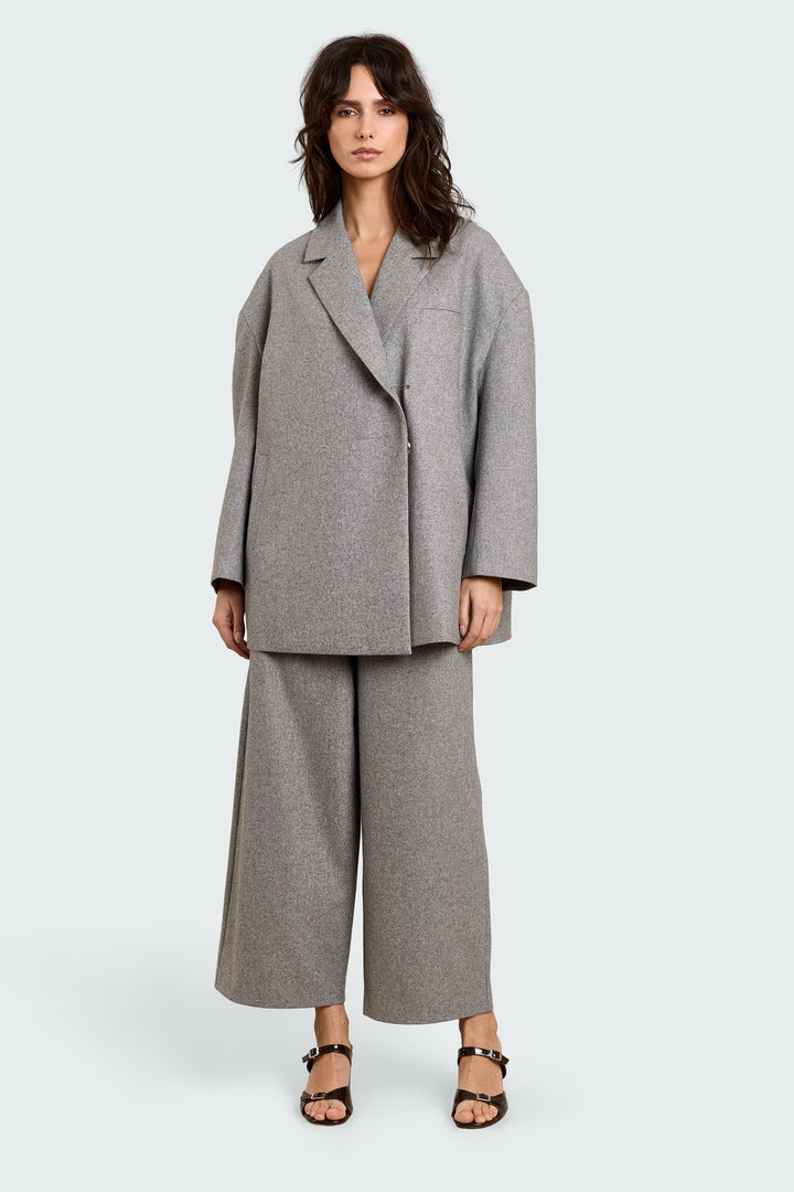 Ida Wool Suiting Grey Melange