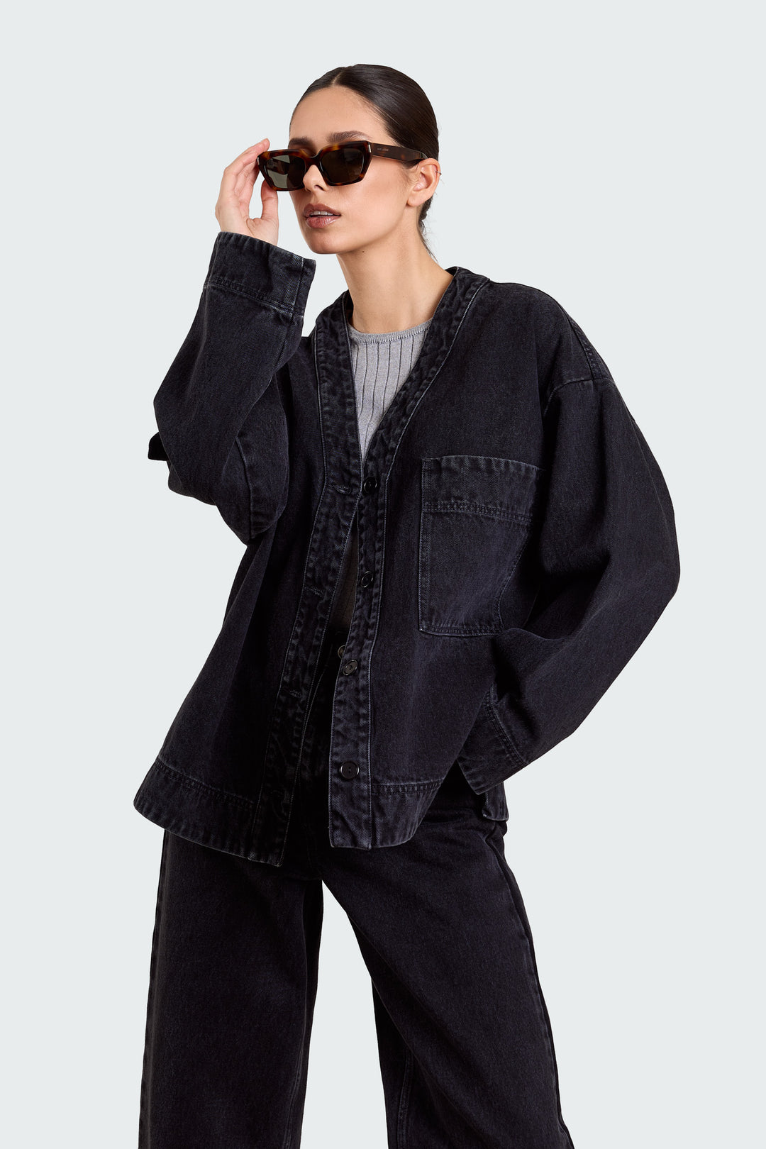 Frode Rigid Denim Black