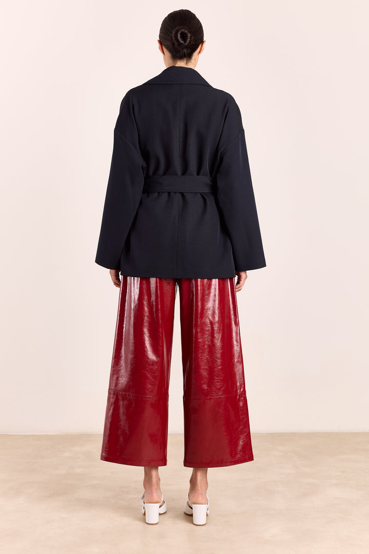 Tessa Shiny Coating Raspberry Red