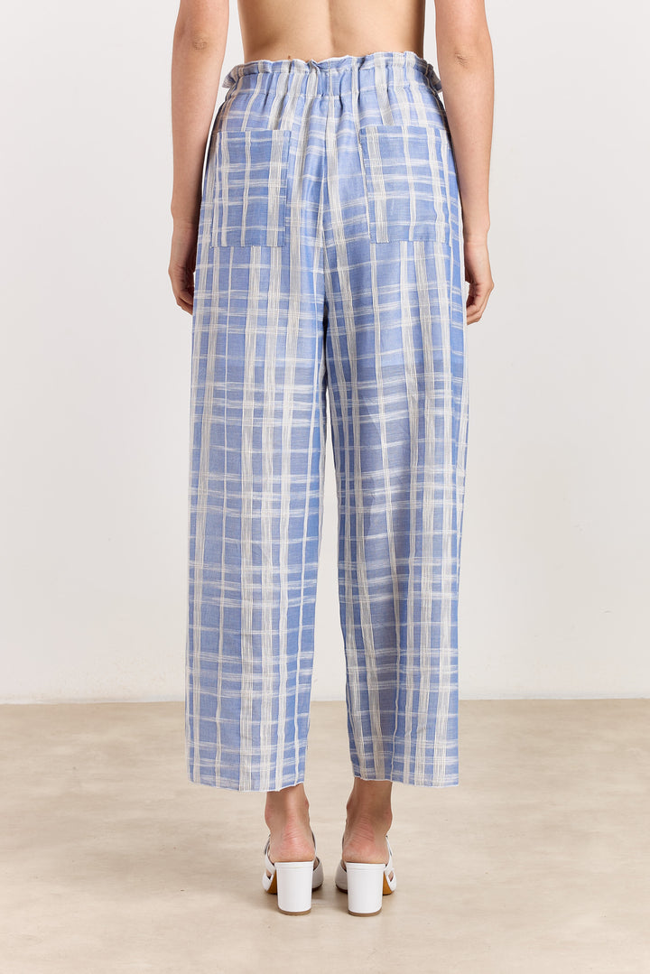 Sienna Jacquard Check Blue