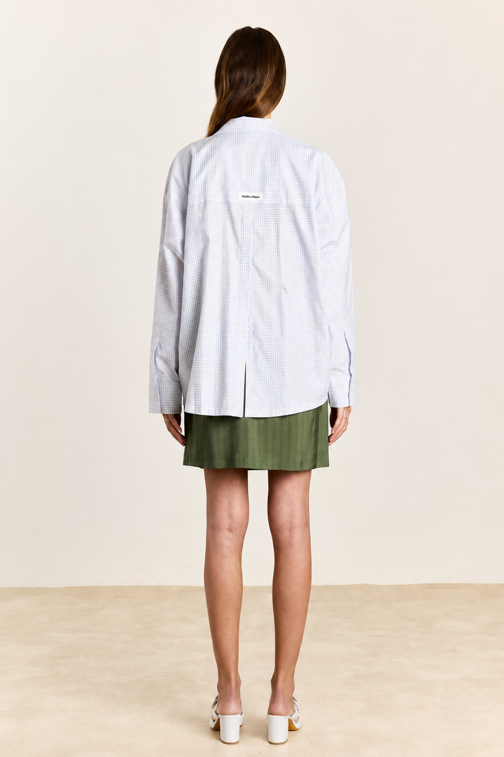 Lulu Summer Shirting Blue Check