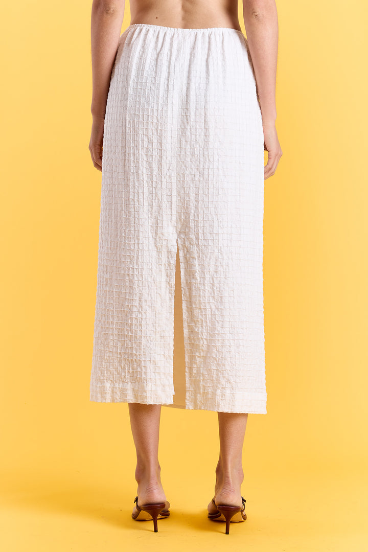 Eloise Check Warp White
