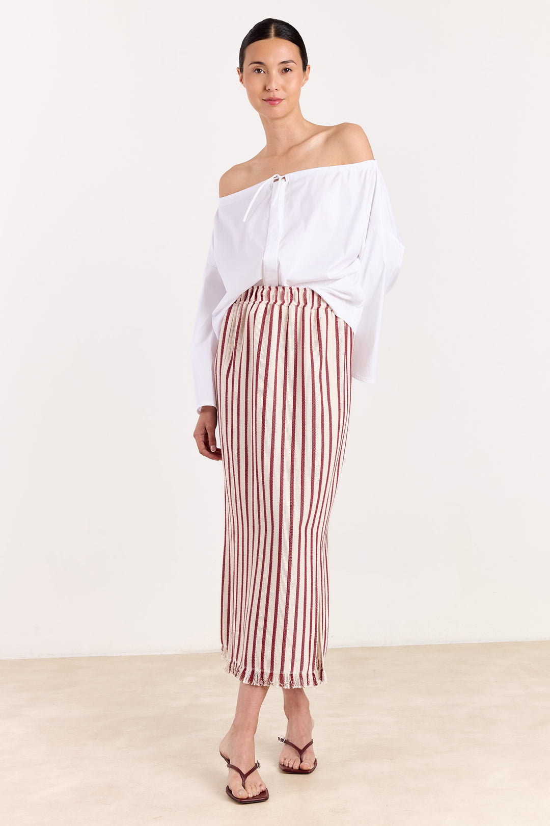Anais Iron Shirting White