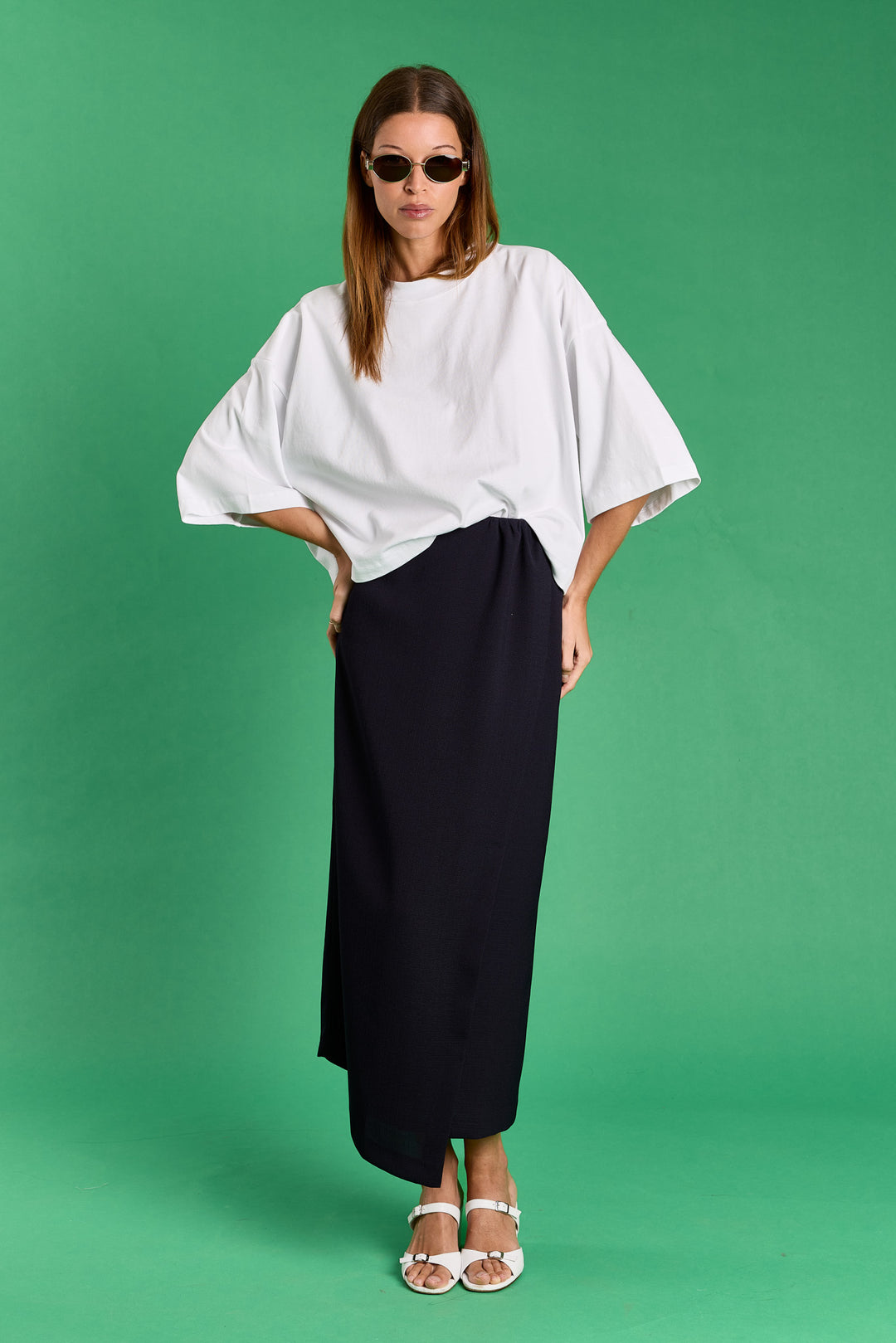 Ivy Textured Uni Woven Navy