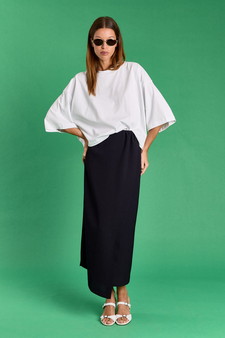 Ivy Textured Uni Woven Navy